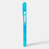 Marmering Blauw Groen Patroon Case-Mate iPhone Case (Achterkant / Links)