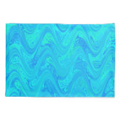 Marmering Blauw Groen Patroon Kussensloop (Achterkant)