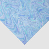 Marmering Blauw Paars Patroon Tissuepapier (Detail)