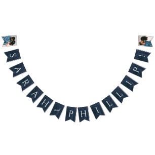 Marmering Engagement Party Bunting Banner - Blue