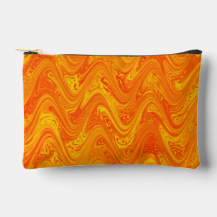 Marmering Oranje Geel Rood Patroon Klein Etui