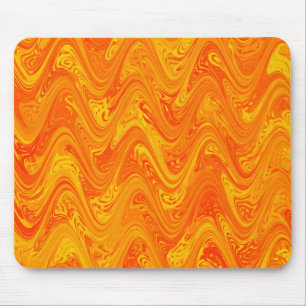 Marmering Oranje Geel Rood Patroon Muismat
