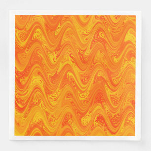 Marmering Oranje Geel Rood Patroon Servet