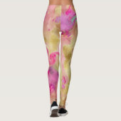Marmering van abstracte waterverf met rooffunky leggings (Achterkant)