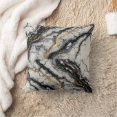 marmering van zwart en goud kussen (Deken)