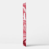 Marmeringskunst: rode Abstracte elegantie. Case-Mate iPhone Case (Achterkant / Rechts)
