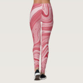 Marmeringskunst: rode Abstracte elegantie. Leggings (Achterkant)