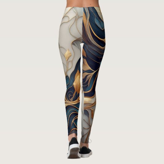 Marmerontwerp Leggings (Achterkant)
