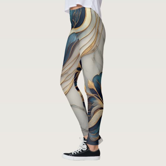 Marmerontwerp Leggings (Links)