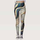 Marmerontwerp Leggings (Voorkant)