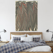 Marmerpapier (ingetrokken kam) canvas afdruk (Insitu (Slaapkamer))