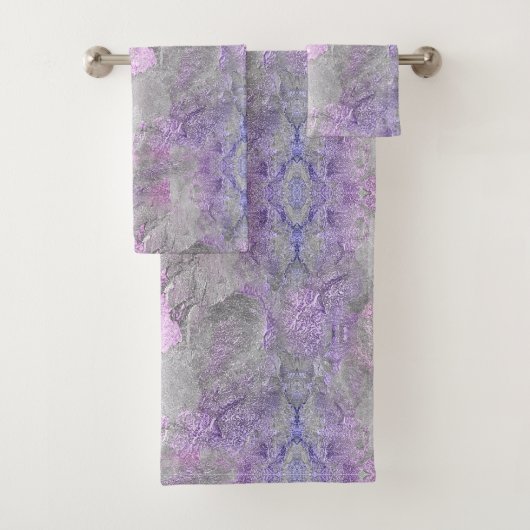 Marmerpatroon 3 bad handdoek (Insitu)