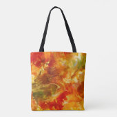 Marmerrood, sinaasappel, goud, inktprint canvas ta tote bag (Achterkant)