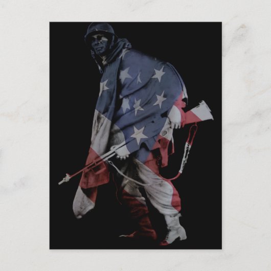 marmersoldaat briefkaart (Voorkant)