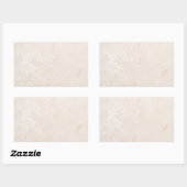 Marmersteen Neutrale Tegel Gele Achtergrond Blank Rechthoekige Sticker (Vel)