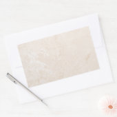 Marmersteen Neutrale Tegel Gele Achtergrond Blank Rechthoekige Sticker (Envelop)