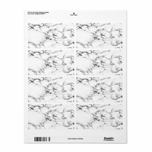Marmertextuur Etiket (Full Sheet)