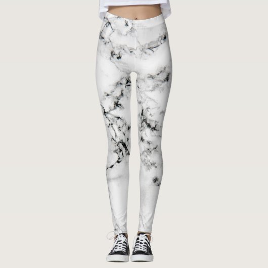 Marmertextuur Leggings (Voorkant)