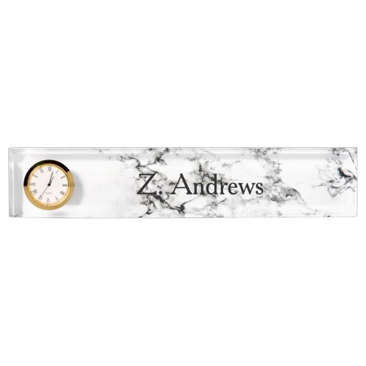 Marmertextuur Naambordje (Voorkant)