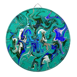 Marmertextuur van Turquoise Dartbord