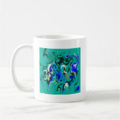 Marmertextuur van Turquoise Koffiemok (Links)