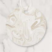 Marmerverf Mr&Mrs NAME Wedding Elegant Wrap Bedankjes Labels (Achterkant)