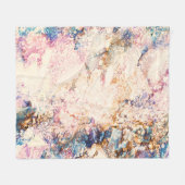 Marmervloeistof Abstract Patroon Fleece Deken (Voorkant (Horizontaal))