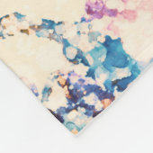 Marmervloeistof Abstract Patroon Fleece Deken (Hoek)
