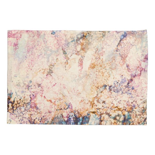 Marmervloeistof Abstract Patroon Kussensloop (Achterkant)