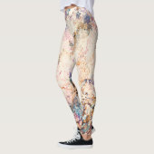 Marmervloeistof Abstract Patroon Leggings (Links)