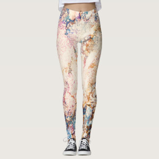 Marmervloeistof Abstract Patroon Leggings