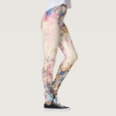 Marmervloeistof Abstract Patroon Leggings (Rechts)