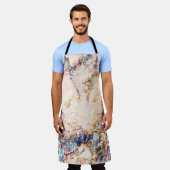 Marmervloeistof Abstract Patroon Schort (Gedragen)