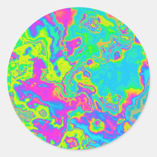 marmerzuur ronde sticker (Voorkant)