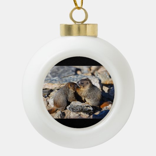 marmobaby ' s keramische bal ornament (Voorkant)