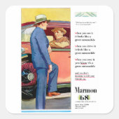 Marmon 68 vierkante sticker (Voorkant)