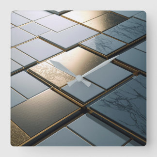 Marmor Gold Fliesen Luxus Geometrie Vierkante Klok
