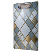 Marmor Gold Raster Luxus Geometrie Klembord (Links)