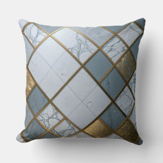 Marmor Gold Raster Luxus Geometrie Kussen