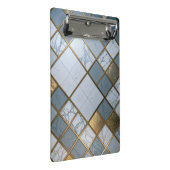 Marmor Gold Raster Luxus Geometrie Mini Klembord (Schuin)
