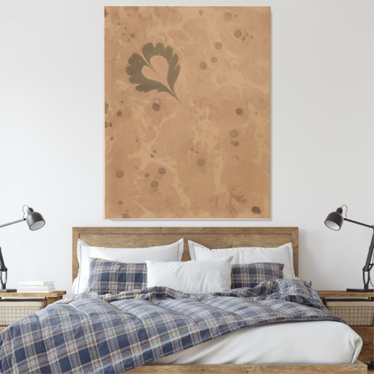 Marmorpapier Canvas Afdruk (Insitu (Slaapkamer))