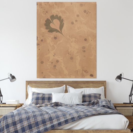 Marmorpapier Canvas Afdruk (Insitu (Slaapkamer))
