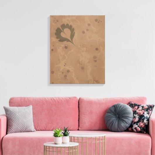 Marmorpapier Canvas Afdruk (Insitu (Woonkamer))