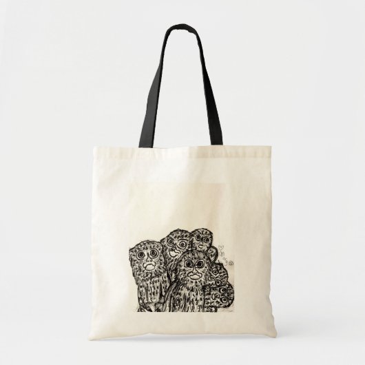 Marmoset Cuddle Puddle Tote Bag (Voorkant)