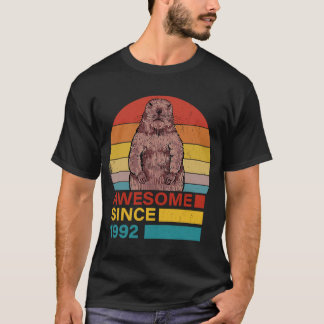 Marmot 1992 Birthday  Marmot Retro Sunset T-shirt