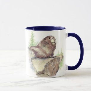 Marmot Animal, Rocks, Natuur, wilde dieren Mok