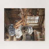 Marmot Baker Puzzel – Schattige Cartoonmarmot in B (Horizontaal)