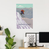 Marmot Basin Ski Resort Reisposter Poster (Thuiskantoor)