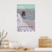 Marmot Basin Ski Resort Reisposter Poster (Keuken)