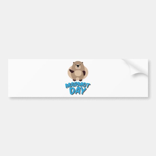 Marmot Day - Waardedag Bumpersticker (Voorkant)